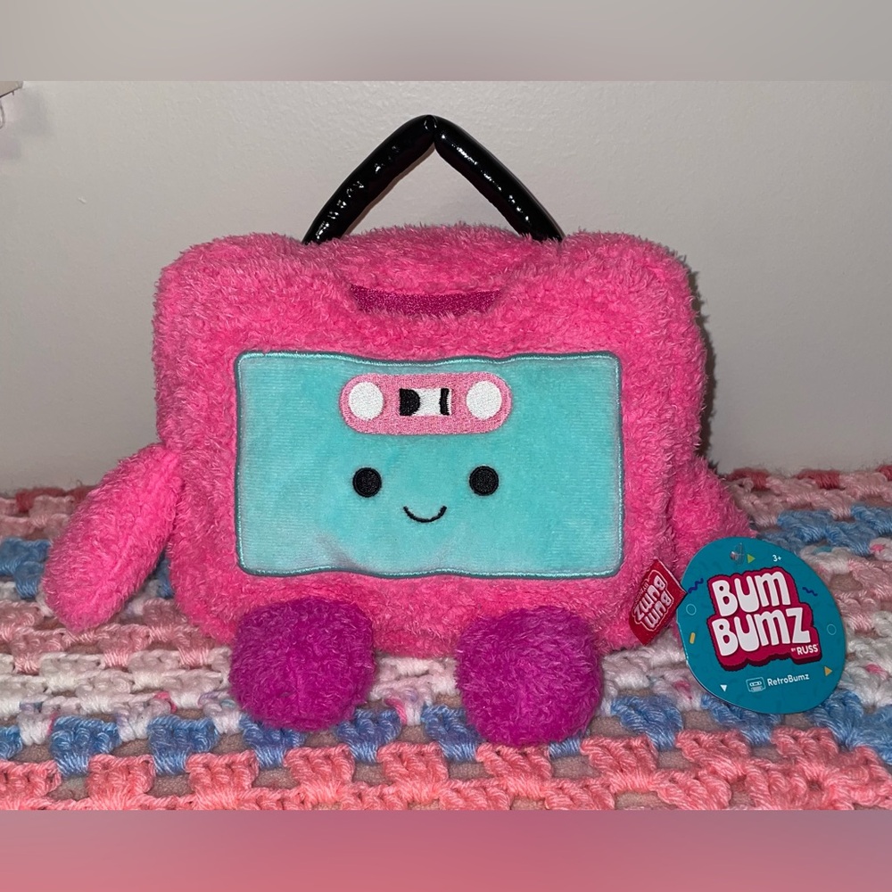 NWT Cindy the Cassette Russ BumBumz Plush, Retro Collection